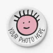 カスタム写真12 7インチパーティー紙プレートテンプレート ペーパープレート (正面)