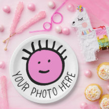 カスタム写真12 LARGE 9インチ紙プレートテンプレート