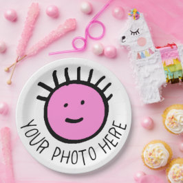 カスタム写真12 LARGE 9インチ紙プレートテンプレート ペーパープレート