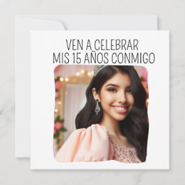 カスタム写真15th誕生日Mis Quince Quinceanera 招待状