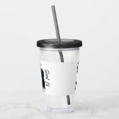 カスタム写真16ハッピーバースデーパーソナライズされた アクリルタンブラー (左)