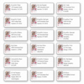 カスタム写真18受信者の名前アドレス シール (正面)