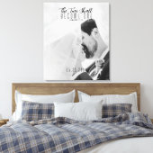 カスタム写真2枚が一つにな結婚る キャンバスプリント (インサイチュ (寝室))