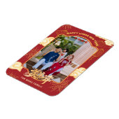 カスタム写真2024年中国の旧正月 マグネット (左側)