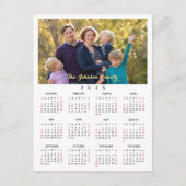 カスタム写真2025年カレンダー新年 シーズンポストカード (正面)