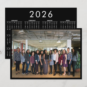 カスタム写真2026年カレンダーデスクカレンダー シーズンカード