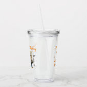 カスタム写真21番目のハッピーバースデーパーティーテンプレート アクリルタンブラー (左)