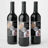 カスタム写真25周年記念ワインラベル ワインラベル (ボトル)