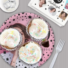 カスタム写真30th Brthday紙プレート ペーパープレート