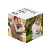 カスタム写真4あなたはロマンチックな写真の一つである フォトキューブ (裏面アングル)