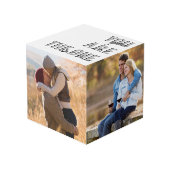 カスタム写真4あなたはロマンチックな写真の一つである フォトキューブ (正面アングル)