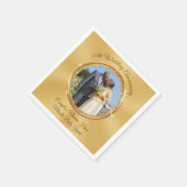 カスタム写真50周年記念飲料ナプキンス スタンダードカクテルナプキン (角)