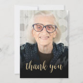 カスタム写真90th Birthday Party サンキューカード (正面)