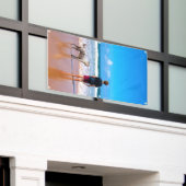 カスタム写真 – あなたのデザイン – 愛するペット  横断幕 (ビルの外側)