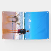 カスタム写真 – あなたのデザイン – 愛するペット  横断幕 (横)