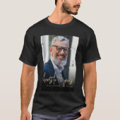 カスタム写真 おめでとう 70歳の誕生日パーティー Tシャツ (正面)