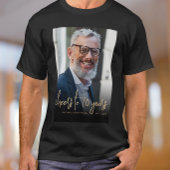 カスタム写真 おめでとう 70歳の誕生日パーティー Tシャツ