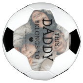 カスタム写真「このパパが属する」 |パパ サッカーボール (回転)