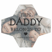 カスタム写真「このパパが属する」 |パパ サッカーボール (フラット)