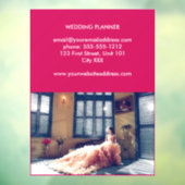 カスタム写真 ウェディング ビジネス ピンク ウィンドウサイン (シート3)