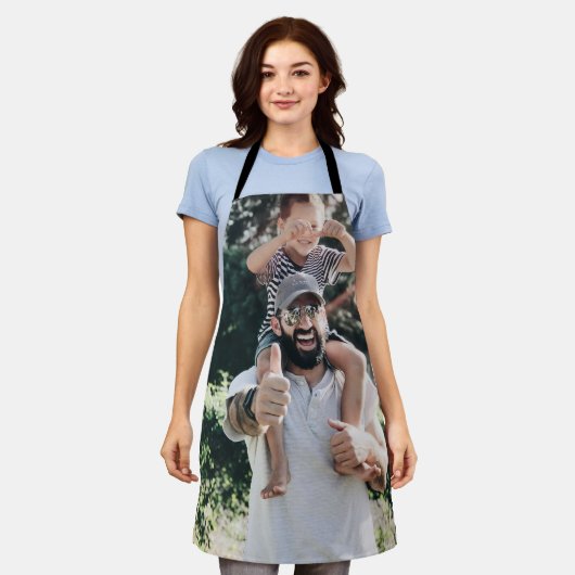 カスタム写真 エプロン (着用した状態)