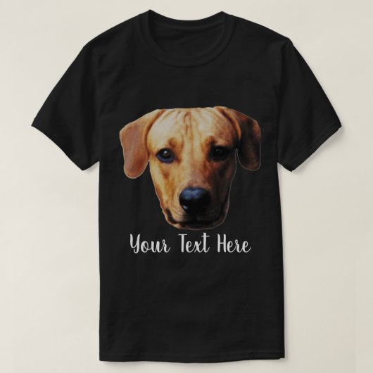 カスタム写真 オーダーメイド 犬の顔 Tシャツ (デザイン正面)
