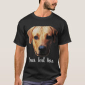 カスタム写真 オーダーメイド 犬の顔 Tシャツ (正面)