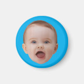 カスタム写真、カスタム顔青 マグネット (正面)