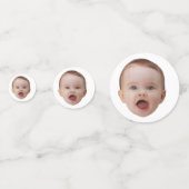 カスタム写真、カスタム顔 コンフェッティ (裏面)