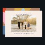カスタム写真 カラフル ユニーク アブストラクト ハッピー シーズンカード<br><div class="desc">お友達や家族に、好きな写真と美しいカラフルなアブストラクトデザインの裏面で、ハッピーホリデーを願うこれらの美しいカードで。</div>