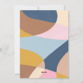 カスタム写真 カラフル ユニーク アブストラクト ポートレート シーズンカード (裏面)