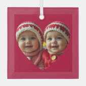 カスタム写真 ガラスオーナメント (正面)