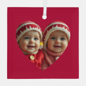 カスタム写真 ガラスオーナメント (裏面)