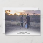 カスタム写真 クリスマスカード 水彩 ルート66 (裏面)