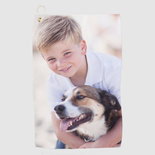 カスタム写真 ゴルフタオル (正面)