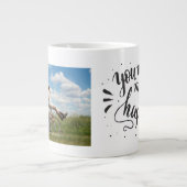 カスタム写真 ジャンボコーヒーマグカップ (正面)