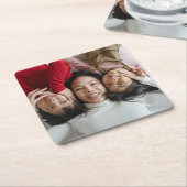 カスタム写真 スクエアペーパーコースター (アングル)