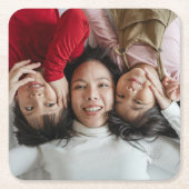 カスタム写真 スクエアペーパーコースター (正面)