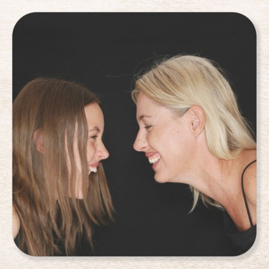 カスタム写真 スクエアペーパーコースター (正面)