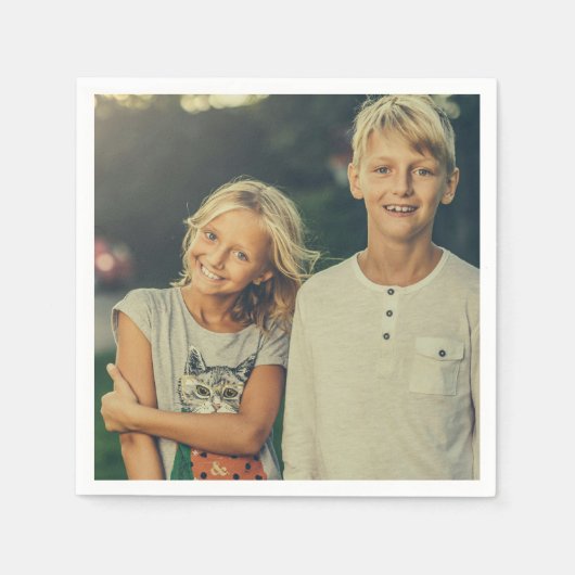 カスタム写真 スタンダードカクテルナプキン (正面)