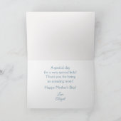 カスタム写真＆テキストの母の日ベストマムエバー シーズンカード (内部)