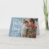 カスタム写真＆テキストの母の日ベストマムエバー シーズンカード (正面)