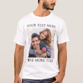 カスタム写真&テキスト Tシャツ (正面)