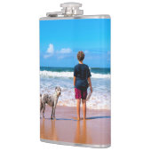 カスタム写真 – デザイン-最高の犬 フラスク (左)