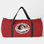 カスタム写真&ネームファーアパートラブ ダッフルバッグ (正面)
