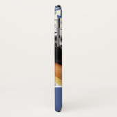 カスタム写真&ネームレッド&ネービー(いかり付き) Case-Mate iPhoneケース (裏面/左)