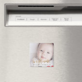 カスタム写真 |バプテスマの金ゴールド書 マグネット (インサイチュ (食洗機))