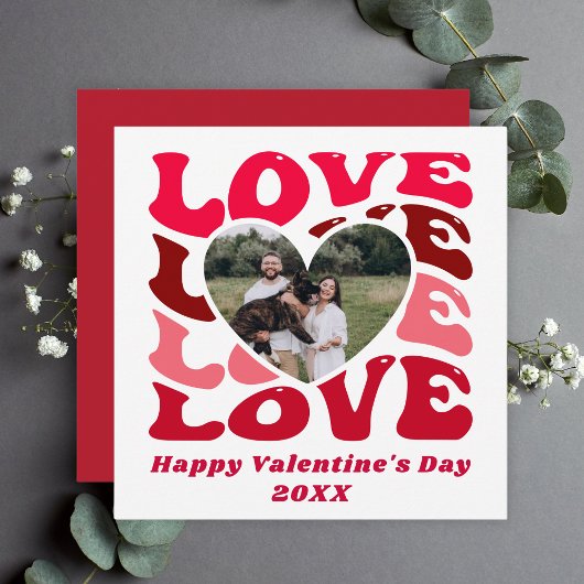カスタム写真 バレンタインデー シーズンカード