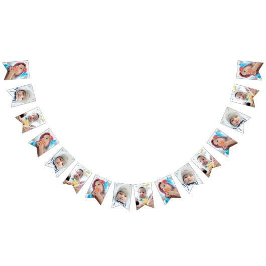 カスタム写真 バンティングフラッグ (全)