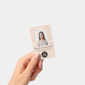 カスタム写真、バーコード、ロゴ、名前付きの社員証 バッジ (手持ち)